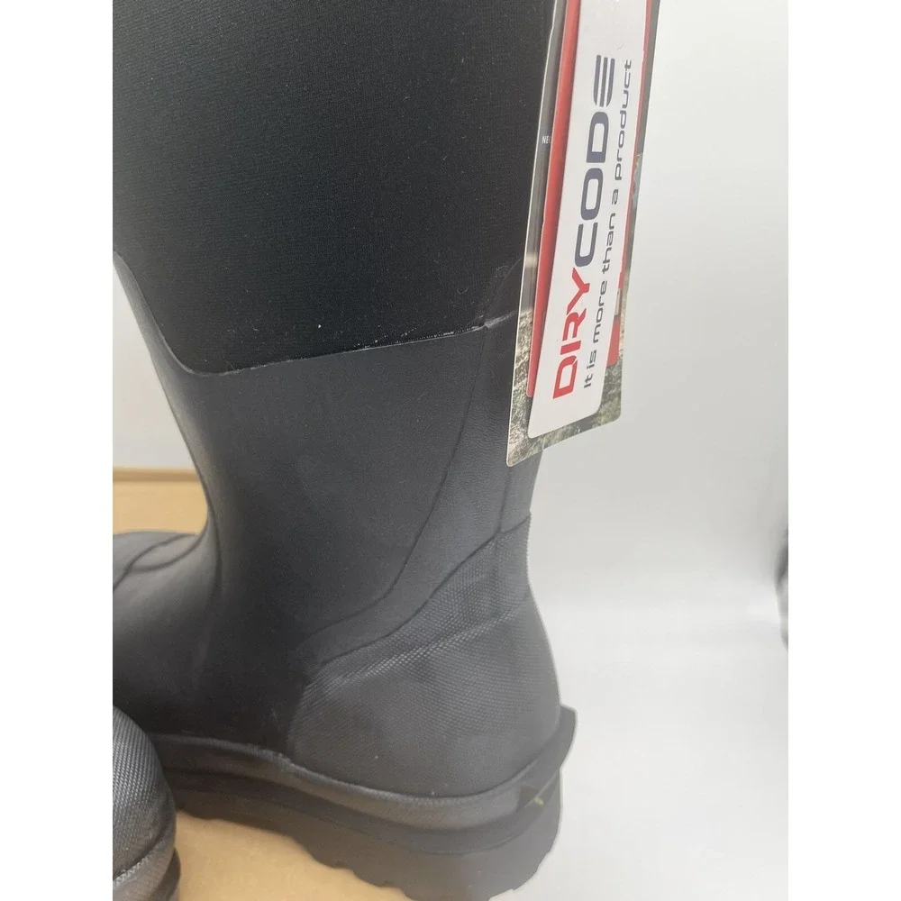 Drycode Rain Mud Waterproof Boots Size 5 Black Mens